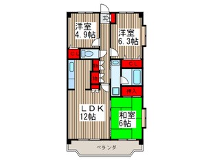 ハッピネス戸田の物件間取画像